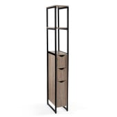 Meuble WC Industriel 3 Portes : Rangement et Design pour Vos Toilettes