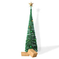 Sapin de Noël artificiel vert pop up SlimTree 180 cm