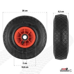 Roue gonflable 260 x 85 mm alésage 20 mm