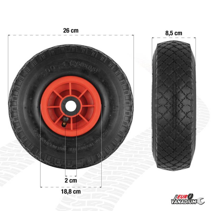 Roue gonflable 260 x 85 mm alésage 20 mm