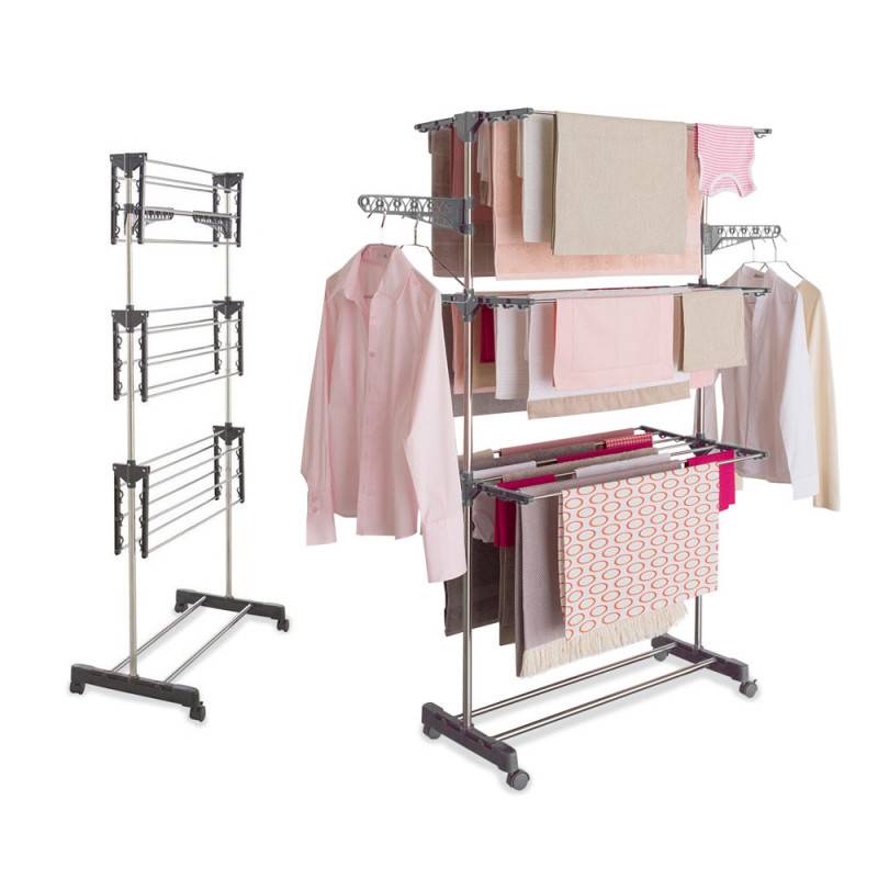 Séchoir Kit&Dry étendoir à linge pliable 3 niveaux