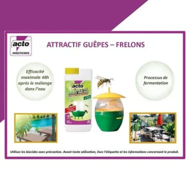 Attractif pour piège à frelons asiatiques ACTO