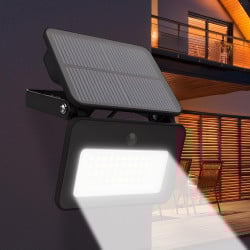Projecteur extérieur solaire à LED avec détecteur de mouvement - 1000 lumens - IP65