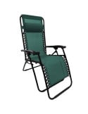 Fauteuil transat relax pliable - Chaise inclinable multiposition avec accoudoirs et appui-tête