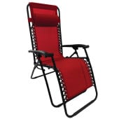 Fauteuil transat relax pliable - Chaise inclinable multiposition avec accoudoirs et appui-tête