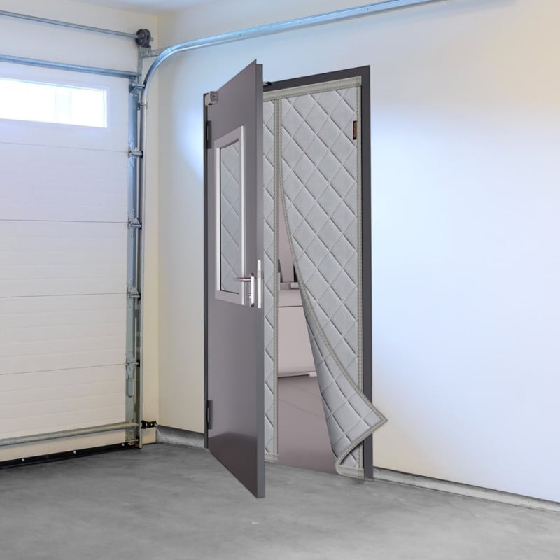 Rideau de porte thermique magnétique - Isolant froid/chaud - 90 x 200 cm