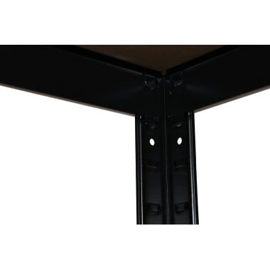 Triple étagère charges lourdes en métal, 2m10 de linéaire, 12 plateaux