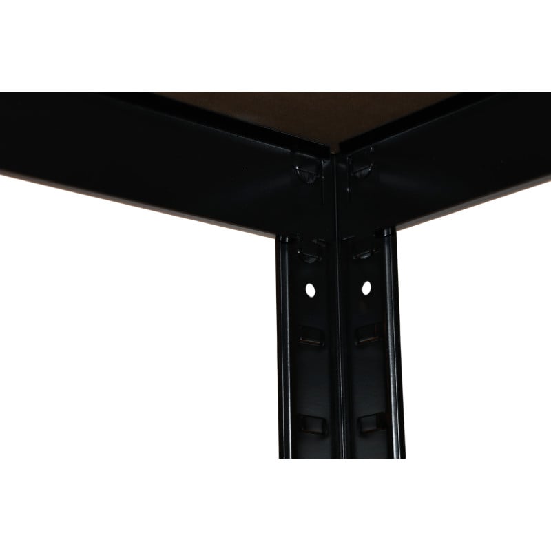 Triple étagère charges lourdes en métal, 2m10 de linéaire, 12 plateaux