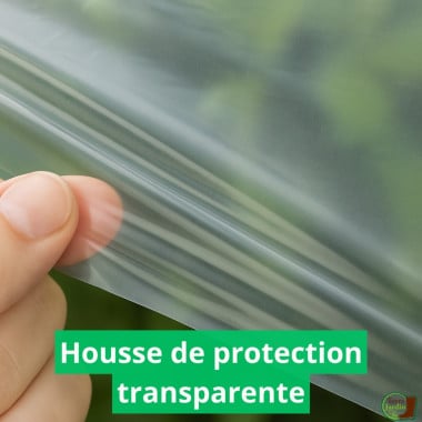 Serre à tomates avec housse de protection transparente  Shopix