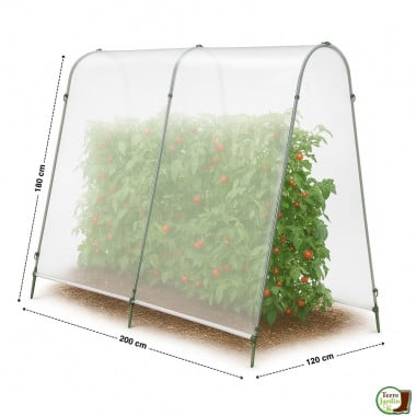 Dimensions de la serre à tomates avec bâche Shopix