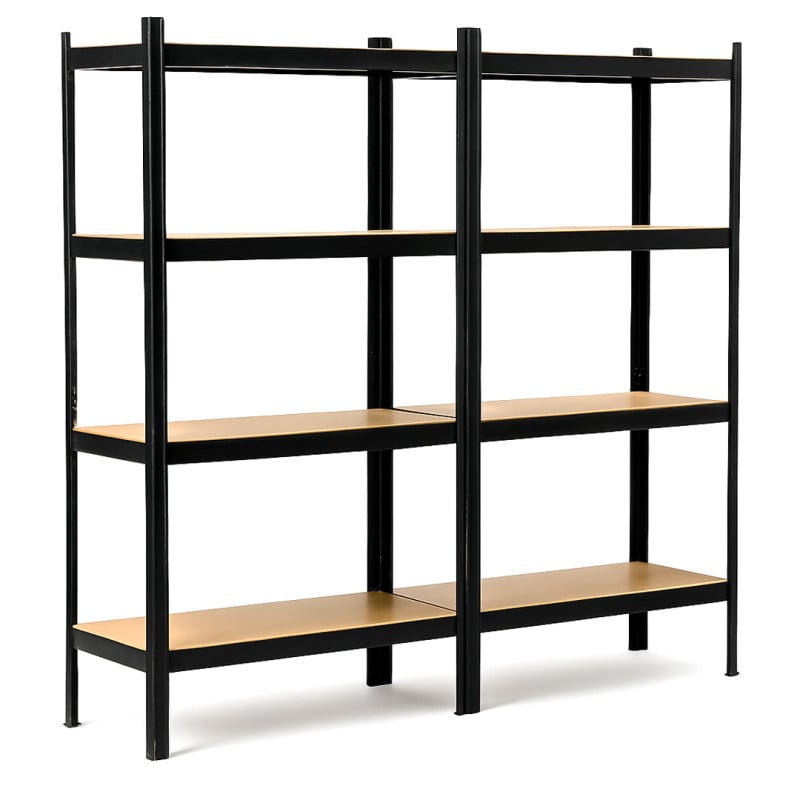 Étagère de garage métallique robuste 160x160cm : charge lourde, modulable, facile à monter