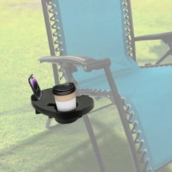Plateau pour fauteuil transat - accessoire repose boisson et téléphone