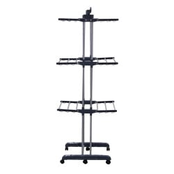 Séchoir Tour DRY FOLD 16m Étendage + 20 Pinces Inox - Gain de Place