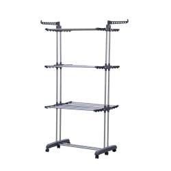 Séchoir Tour DRY FOLD 16m Étendage + 20 Pinces Inox - Gain de Place