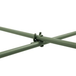 Table d’appoint ronde pliante en métal