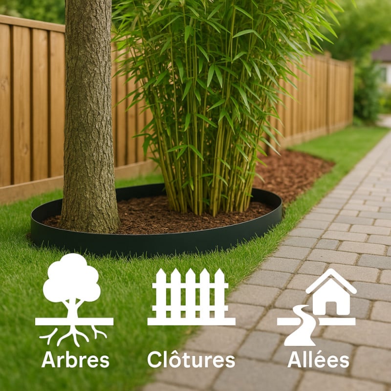 Barrière anti rhizome, racines, bambous rouleau de 5 mètres