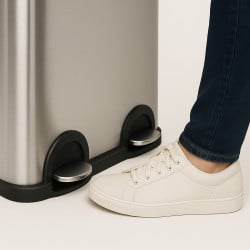 Poubelle double compartiment à pédales 2 x 20 L