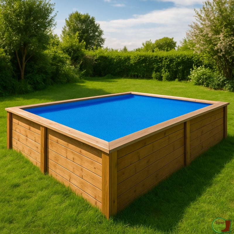 Bâche à bulles piscine rectangulaire