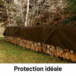 Bâche de jardin marron 140 g m2