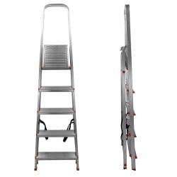 Escabeau aluminium 5 marches.
