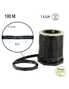 Tuyau d'Irrigation Goutte à Goutte 100m - Ø 16mm : Arrosage Optimal