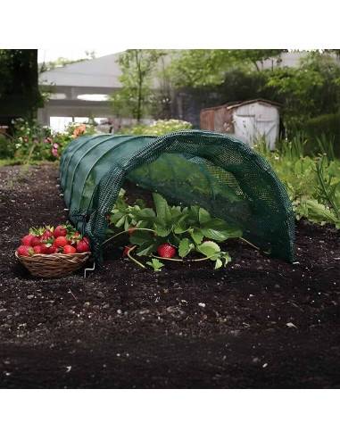 Tunnel de Jardin Ombrage Accordéon : Protection Solaire et Anti-Nuisibles Réglable