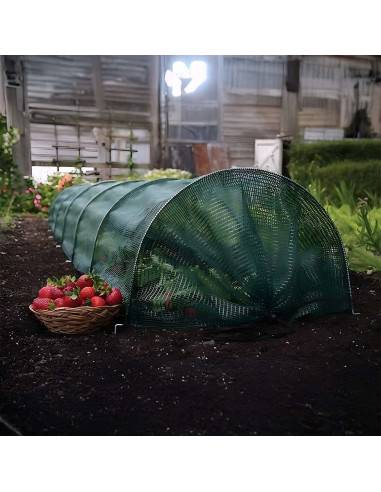 Tunnel de Jardin Ombrage Accordéon : Protection Solaire et Anti-Nuisibles Réglable