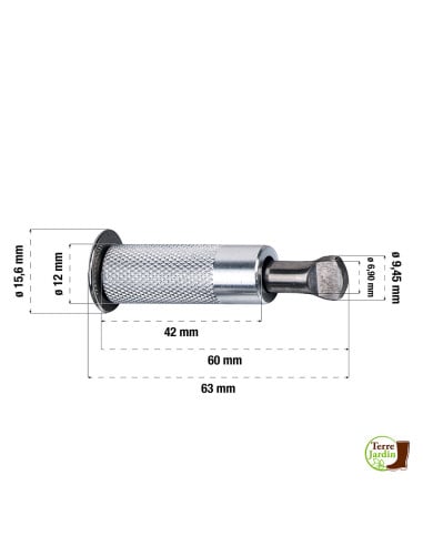 Piton douille rétractable inox - X10