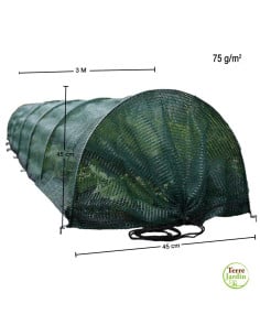 Tunnel de Jardin Ombrage Accordéon : Protection Solaire et Anti-Nuisibles Réglable