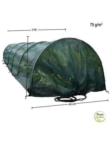 Tunnel de Jardin Ombrage Accordéon : Protection Solaire et Anti-Nuisibles Réglable