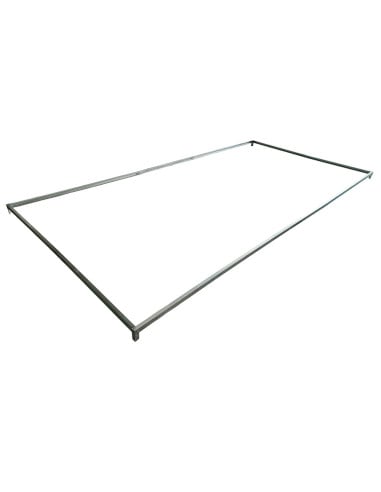 Fondation serre de jardin 496×251×12 cm en acier galvanisé