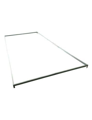 Fondation serre de jardin 496×251×12 cm en acier galvanisé