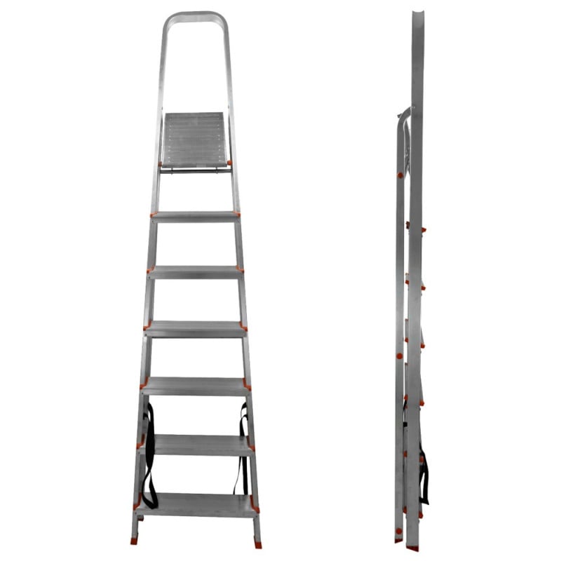 Escabeau 7 marches aluminium