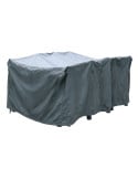 Housse de protection table rectangulaire 250x200x90 cm enduit PVC