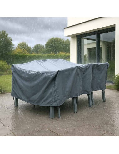 Housse de protection table rectangulaire 250x200x90 cm polyester 600D