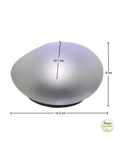 Galet lumineux solaire extérieur – décoration LED blanc froid