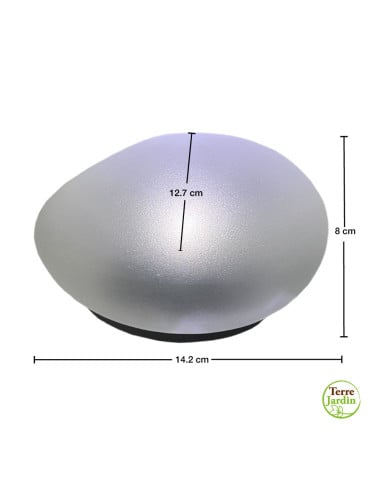 Galet lumineux solaire extérieur – décoration LED blanc froid
