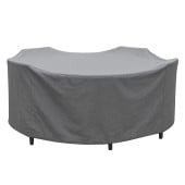 Housse polyester 600D enduit PVC pour table ronde Ø184 x H120 cm