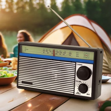 Radio portable à piles 3 bandes AM FM SW avec prise casque