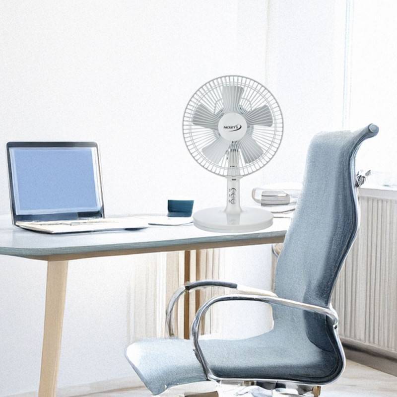 Ventilateur solaire et électrique 2 en 1 – diamètre 27 cm