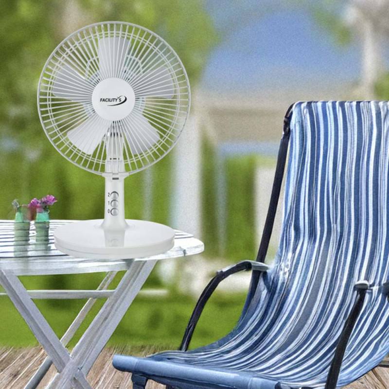 Ventilateur solaire et électrique 2 en 1 – diamètre 27 cm