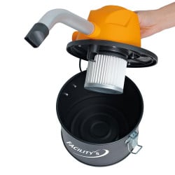 Aspirateur à cendres 600W - Cuve 4L acier