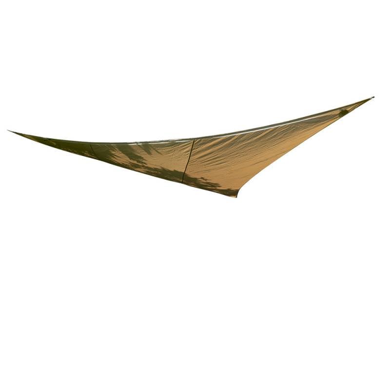 Voile d'ombrage lumineux solaire triangulaire - LED et intensité réglable