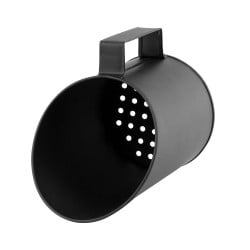 Réservoir à granulés de bois en acier noir 51 L avec pelle et tamis