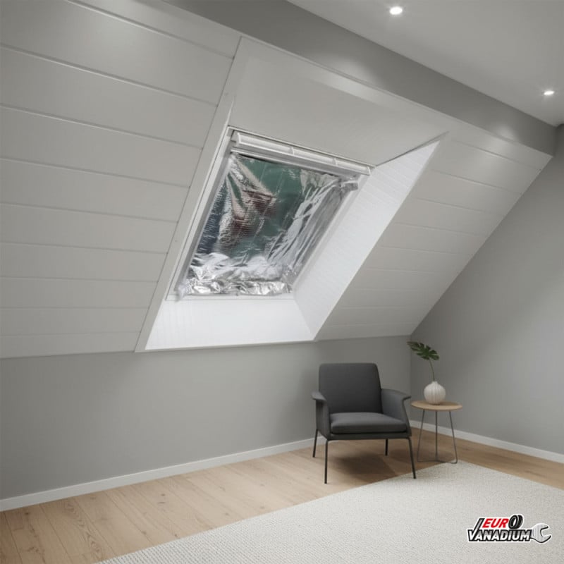 Kit isolation thermique pour fenêtre de toit 160×100 cm - triple couche