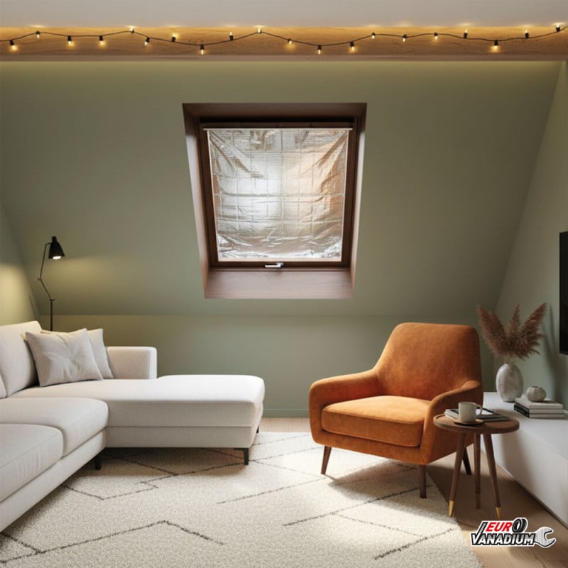 Kit isolation thermique pour fenêtre de toit 160×100 cm - triple couche