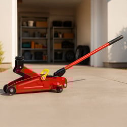 Cric rouleur hydraulique 2 tonnes avec mallette