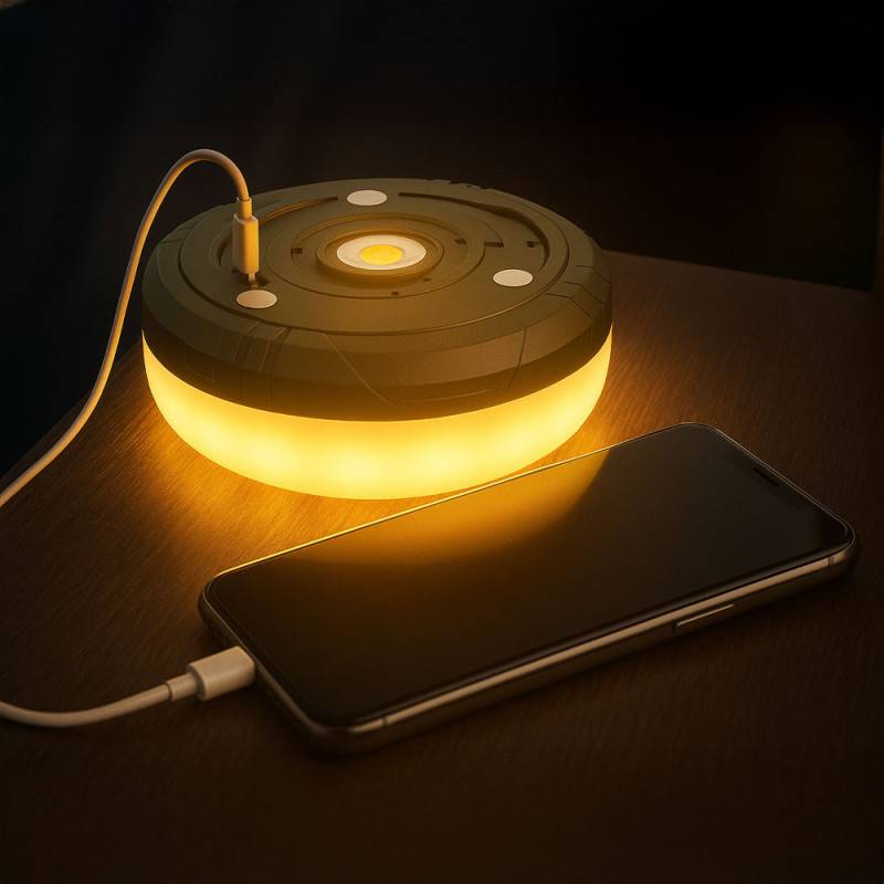 Lampe de camping guirlande rétractable rechargeable