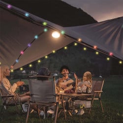 Lampe de camping guirlande rétractable rechargeable