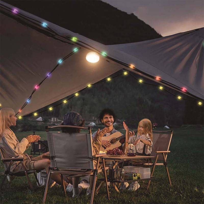 Lampe de camping guirlande rétractable rechargeable